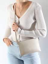 Cross Body Tas Caviar Leder Milano Beige caviar CA240611-vue-porte